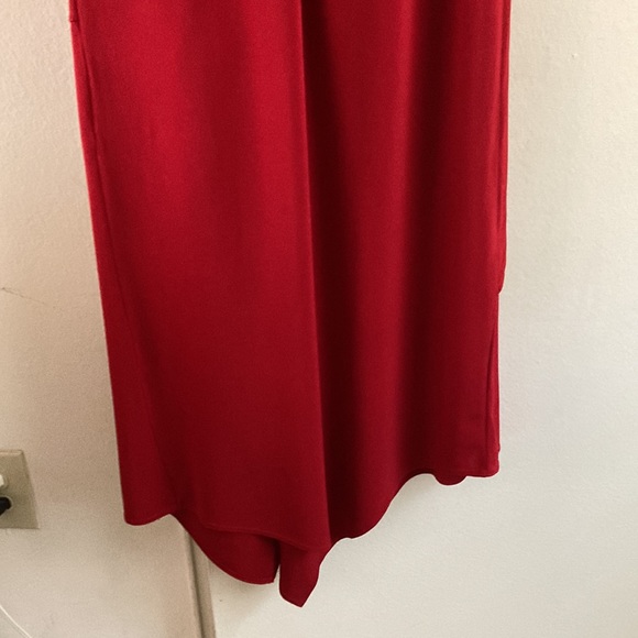 DKNY Large Red High and low midi dress - Picture 4 of 10